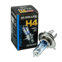 ZOLLEX Лампа авто. галоген.  H4 12V 60/55W Pure crystal 60724