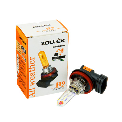 ZOLLEX Лампа авто. галоген.  H9 12V 65W All weather 61424