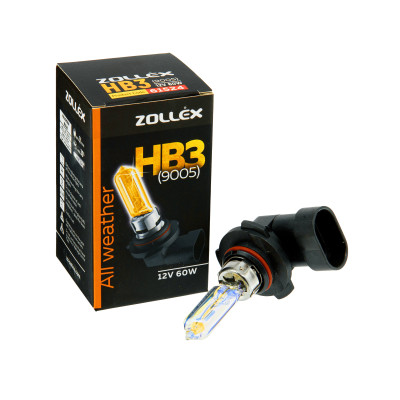 ZOLLEX Лампа авто. галоген.  HB3 (9005) 12V 60W All weather
