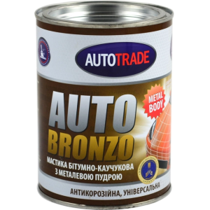 АВТОТРЕЙД мастика бітумно-каучукова (БРОНЗА) AUTOBRONZO 0,9кг