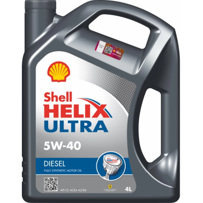 олива SHELL  Helix  Ultra  Diesel 5W40 4л
