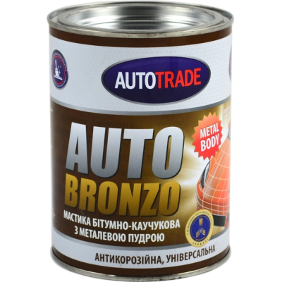 АВТОТРЕЙД мастика бітумно-каучукова (БРОНЗА) AUTOBRONZO 4,5кг
