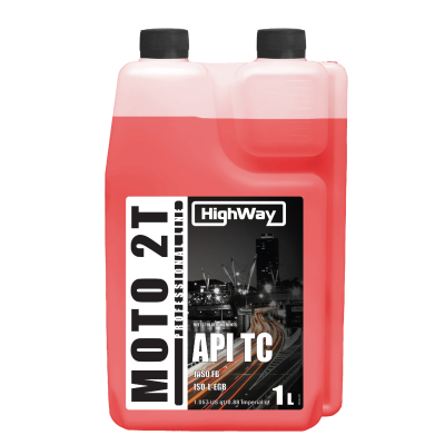 масло HIGHWAY  2T API TC п/с (с дозатором) (red) 1л
