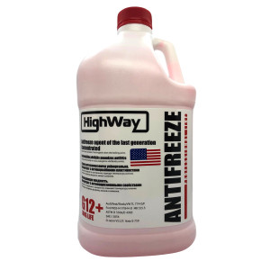 антифриз HIGHWAY  G12+ концентрат красный 3.78л