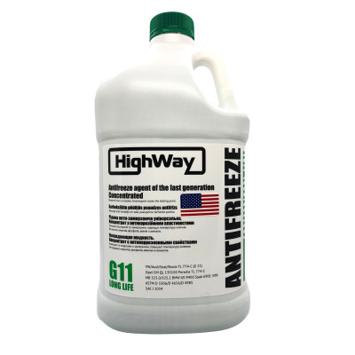 антифриз HIGHWAY  G11 концентрат (зелений) 3.78л