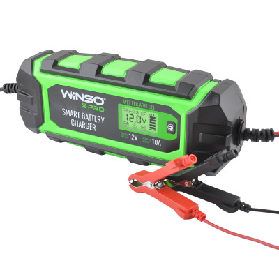 WINSO Зарядний пристрій АКБ PRO LCD, 10A, 12V, 4-200Ah