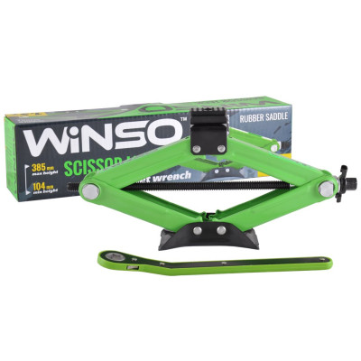 WINSO Домкрат ромбовый, 1,5т, с трещоткой, высота 104-385 мм WINSO Домкрат ромбовый, 1,5т, с трещоткой, высота 104-385 мм