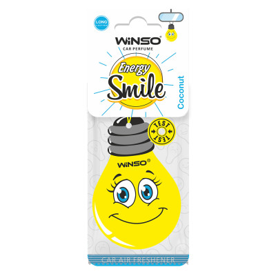 WINSO Освіжувач повітря Energy Smile, целюлозний ароматизатор, Coconut