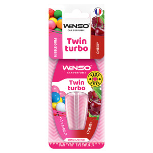WINSO Освіжувач повітря з подв-ю капсулою Twin Turbo - Bubble Gum & Cherry 