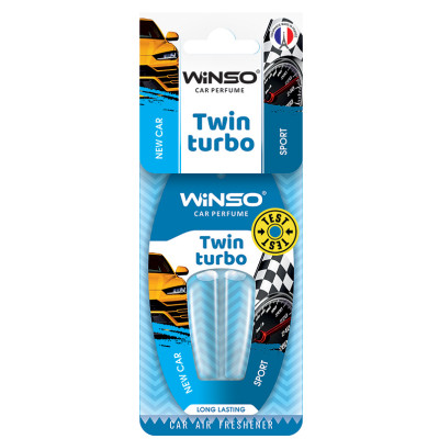 WINSO Освежитель воздуха с двойной капсулой Twin Turbo - New Car & Sport