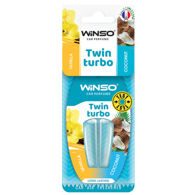 WINSO Освіжувач повітря з подв-ю капсулою Twin Turbo - Vanilla & Coconut