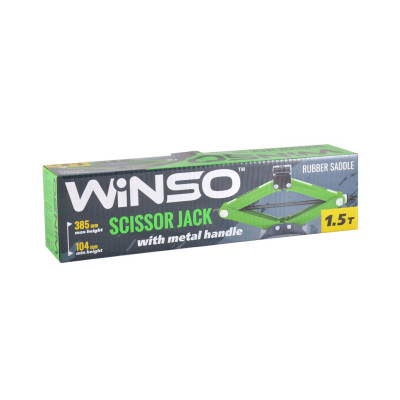 WINSO Домкрат ромбовый, 1,5т, высота 104-385 мм