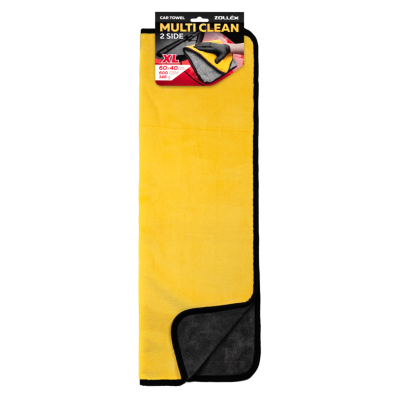 Zollex Серветка (мікрофібра) двостороння жовто-сіра 40*60см, 600 г/м2 XL ZP-125/17519