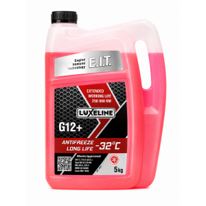 антифриз LUXELINE Long Life G12+ -32°C (червоний) 5кг