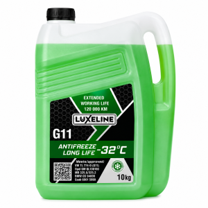 антифриз LUXELINE Long Life G11 -32°C (зелений) 10кг