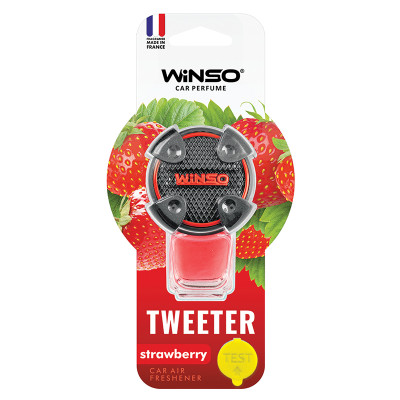 WINSO Освіжувач повітря Tweeter, на дефлектор, 8мл., Strawberry