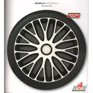 ARGO  Ковпаки MUGELLO White&Black R13 (к-т)
