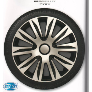 ARGO  Ковпаки Nardo Silver&Black R14 (к-т)