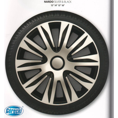 ARGO  Колпаки Nardo Silver&Black R14 (к-т)